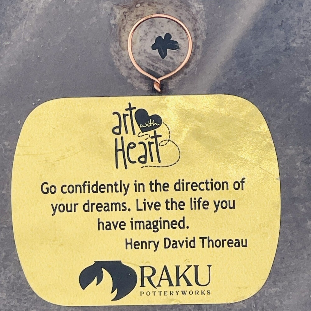 Jeremy Diller Art with Heart Raku Potteryworks Turquoise San Xavier Del Bac Tile - Picture 5 of 7